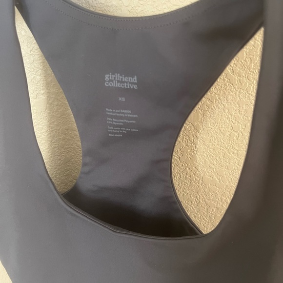 Girlfriend Collective Paloma Racerback Bra Gray - Picture 3 of 4